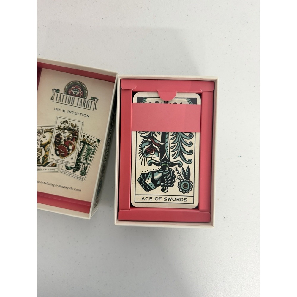Tattoo Tarot Ink & Intuition Deck 78 Cards Megamunden Laurence King Complete - Picture 3 of 7